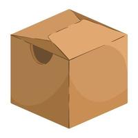 eco cardboard box mockup vector