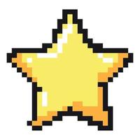 star pixel art vector