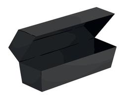 maqueta caja vacia vector