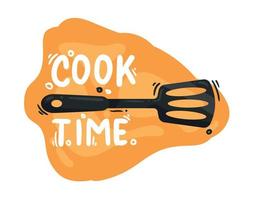 cook time, cooking restaurant vector