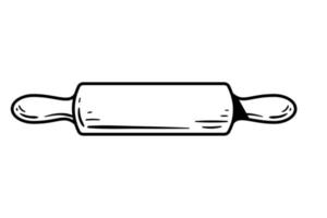 rolling pin kitchen vector