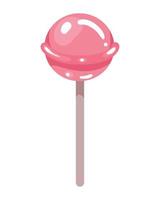 candy in stick dessert vector