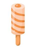 ice cream in stick vector