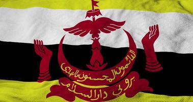 bandera ondeante de brunei en renderizado 3d video