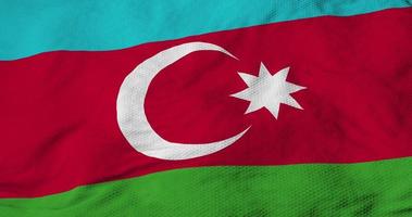 Waving flag of Azerbaijan in 3D rendering video