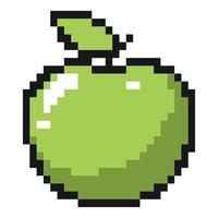 apple pixel art vector