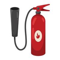 emergency extinguisher tool vector