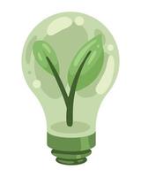 light bulb green energy vector