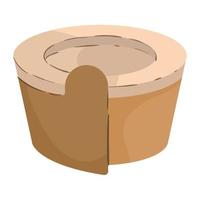 eco round container mockup vector