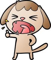 cute cartoon dog barking vector