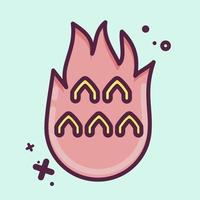 Icon Dragon Fruit. related to Thailand symbol. MBE style. simple design editable. simple illustration. simple vector icons. World Travel tourism. Thai