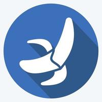 Icon Banana. related to Thailand symbol. long shadow style. simple design editable. simple illustration. simple vector icons. World Travel tourism. Thai