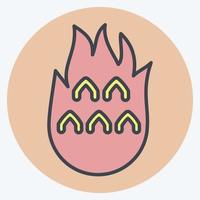 Icon Dragon Fruit. related to Thailand symbol. color mate style. simple design editable. simple illustration. simple vector icons. World Travel tourism. Thai