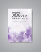 Cards with watercolor background. Design for your cover, date, postcard, banner, logo. vector