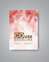 Cards with watercolor background. Design for your cover, date, postcard, banner, logo. vector