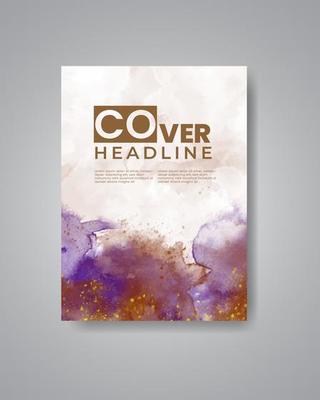 Cards with watercolor background. Design for your cover, date, postcard, banner, logo.