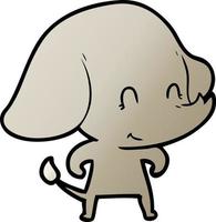 cute cartoon elephant vector