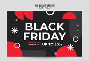 Black Friday sale banner. Social media vector illustration template for website and mobile website development, email and newsletter design, marketing material.