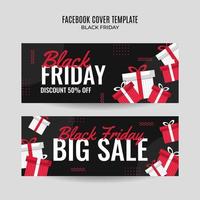 Black Friday sale banner. Social media vector illustration template for website and mobile website development, email and newsletter design, marketing material.