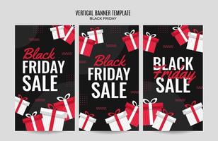 Black Friday sale banner. Social media vector illustration template for website and mobile website development, email and newsletter design, marketing material.