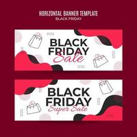 Black Friday sale banner. Social media vector illustration template for website and mobile website development, email and newsletter design, marketing material.