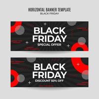 Black Friday sale banner. Social media vector illustration template for website and mobile website development, email and newsletter design, marketing material.