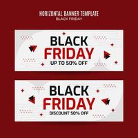 Black Friday sale banner. Social media vector illustration template for website and mobile website development, email and newsletter design, marketing material.