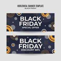 Black Friday sale banner. Social media vector illustration template for website and mobile website development, email and newsletter design, marketing material.