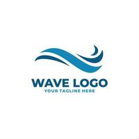 Wave logo vector. Water wave logo vector