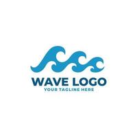 Wave logo vector. Water wave logo vector