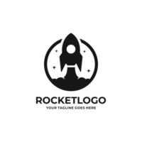 Rocket logo design vector