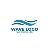 Wave logo vector. Water wave logo vector