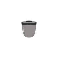 trash can icon vector logo design