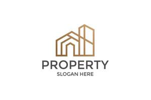 modern style property design logo vector