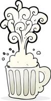 freehand drawn cartoon exploding beer vector