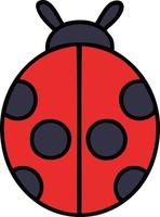 cute cartoon lady bug vector