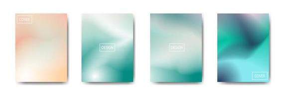 collection of colorful gradient background cover flyers are used for backgrounds, posters, banners. vector