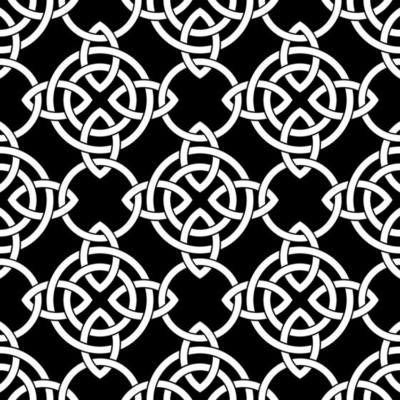 Celtic Knot Inspired Seamless Pattern Background