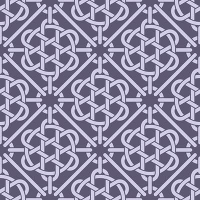 Celtic Knot Inspired Seamless Pattern Background