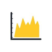 Icon business graph or chart diagram. vector