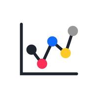 Icon business graph or chart diagram. vector
