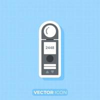 icono de medidor de luz, elemento de diseño plano. vector