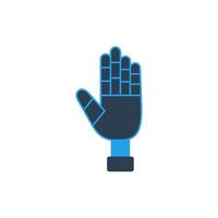 Prosthetic Arms vector icon, Artificial hand icon, Vector and Illustration.