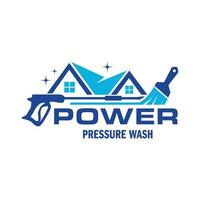 diseño de logotipo de spray de lavado a presión. plantilla gráfica de vector de ilustración de lavado de energía profesional