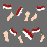 vector de bandera de indonesia 2