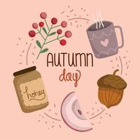 autumn day, vector layout