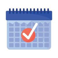 calendar checkmark business tasks vector