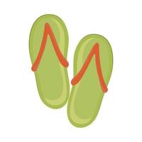flip flops isolated icon vector