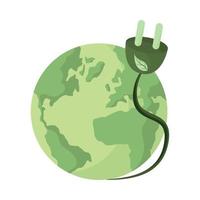 energía verde mundial vector