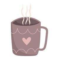 hot beverage cup vector